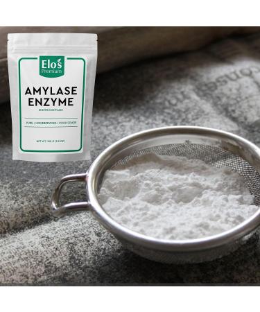 Amylase Enzyme (100g)| Packed in Canada| 100% Food-Grade Enzyme Formula Non-GMO| Increase Fermentation Used for Homebrewing Process in Beer Making| by Elo s Premium - Buy Online on GoSupps.com
