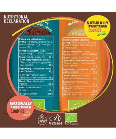  SUPER FUDGiO SUPER FUDGiO Organic Cookies | Naturally Sweetened Agave Organic Vegan Cookies - Palm Oil Free | Healthy Nibble | 6 x 130g - Buy Online on GoSupps.com