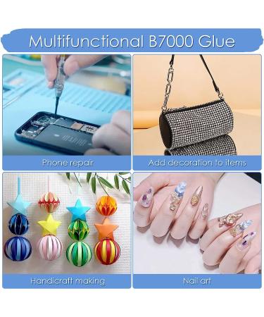 B7000 Glue | 2 x 25 ML Clear Liquid Adhesive for Rhinestone Crafts & Cell Phone Repair - Buy Online on GoSupps.com