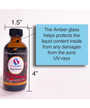 Nag Champa Burning Fragrance Oil for Diffuser Aromatherapy Home Fragrance Premium Quality 100% Oil 2 OZ | Miamiscent | Ideal for Meditation and Stress Relief fragrance warmer and essential oil warmer Nag champa 2 Fl Oz (Pa  - Buy Online on GoSupps.com