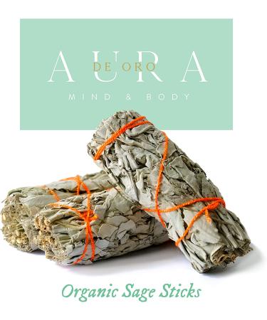 Organic White Sage Sticks (3 Pack) - Smudge Sticks for Cleansing and Healing | Sustainably Sourced Baja California White Sage - Buy Online on GoSupps.com
