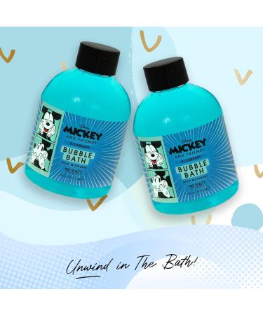 Mickey Blueberry Bubble Bath Duo - 8.5 oz Each | Disney & Friends Spa Skincare Gift Set - Buy Online on GoSupps.com