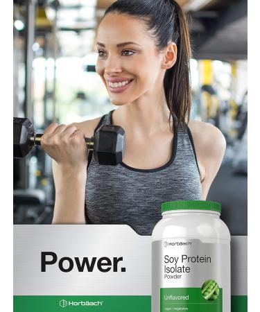 Horbäach Soy Protein Isolate Powder - 3lb Unflavored | Vegan Non-GMO Gluten Free | International Shipping - Buy Online on GoSupps.com