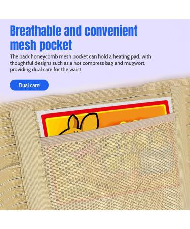 Wedhapy Back Bandage - Adjustable Lumbar Support Belt for Lower Back Pain Relief | Breathable & Reinforced Design - Buy Online on GoSupps.com