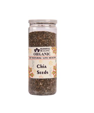 Blessfull Healing Organic Chia Seeds 200 Gram Airtight Container (Packing May Vary)