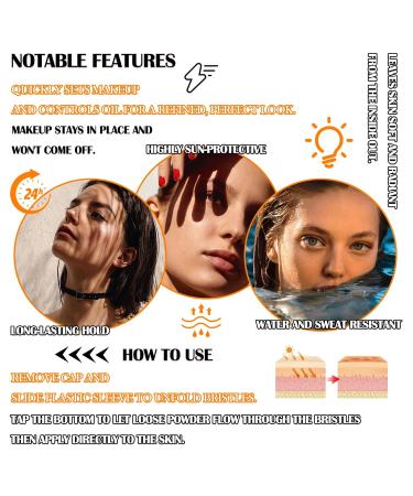Sunscreen Setting Powder SPF 50+ PA++++ | Oil Control Waterproof Mineral Powder | Lightweight Matte Finish | Includes Sunscreen Brush - Buy Online on GoSupps.com