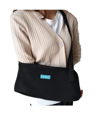 Comfortable Medical Arm Sling Double-layer Arm Support Brace Right Left for Men Women Adjustable Stabilizer for Elbow Wrist injuries Dislocation (for adult)