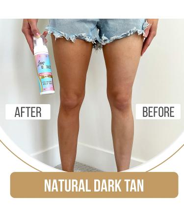 Self Tanner Dark Mousse - Fast-Acting Streak-Free Natural Glow | Anti-Cellulite Aloe Vera & Coconut Infused Vegan & Cruelty-Free - 6.7 Fl Oz - Buy Online on GoSupps.com