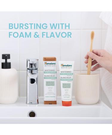 Himalaya Botanique Whitening + Hydroxyapatite Toothpaste for Whiter Teeth & Fresher Breath Hydroxyapatite Support & Mint Flavor Fluoride-Free SLS Free & Vegan 4.0 oz 2 Pack 113 g (Pack of 2) - Buy Online on GoSupps.com