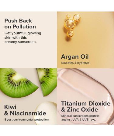 Paula's Choice DEFENSE Essential Glow Mineral Moisturizer SPF 30 with Kiwi Extract, Vitamin C & E, Niacinamide, Argan Oil & Resveratrol - 2 Fl Oz Tube - Buy Online on GoSupps.com