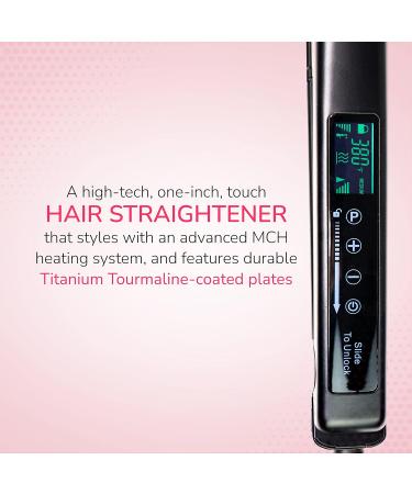 Titanium Flat Iron Hair Straightener 1.75" | Sleek & Curly Hair | Includes Travel Pouch Thermal Mat Glove & Universal Adapter | PROFASHION - Buy Online on GoSupps.com