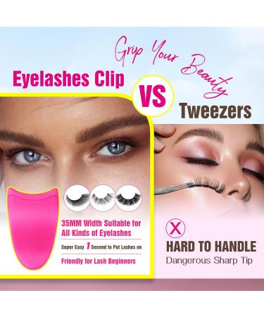 False Eyelashes Applicator Tool - Easy-to-Use Lashes Clip for Beginners | Plum Pinzas Para Pesta as - Buy Online on GoSupps.com