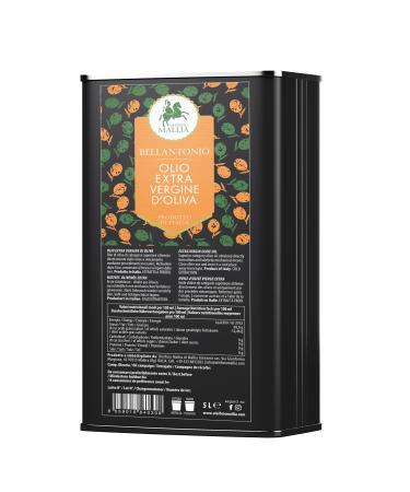 Oleificio Mallia - Extra Virgin Olive Oil 100% Italian - Can of 5 L - Fresh Harvest 2023/2024 Cold extracted