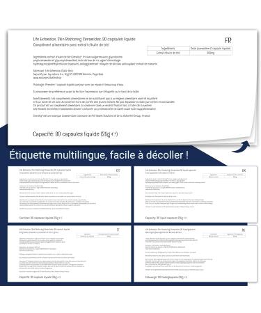 Life Extension Skin Restoring Phytoceramides Wheat Oil Extract 30 Vegan Gluten Free Vegetarian Non-Soy Non-GMO Liquid Capsules - Buy Online on GoSupps.com