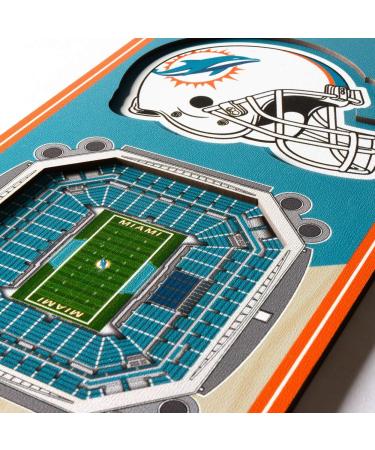 Buy YouTheFan NFL 3D Stadium Banner 6x19 - Miami Dolphins | International Shipping Available - Buy Online on GoSupps.com