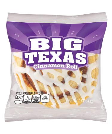 Cloverhill Big Texas Cinnamon Rolls, Individually Packaged, Pack of 6