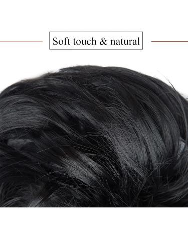 SEGO Hair Extensions - Large 80g Messy Wavy Bun & Updo Hairpiece in 1# Black | International Shipping Available - Buy Online on GoSupps.com