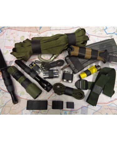 Tactical Rubber Bands - 100 Pieces, Heavy Duty, UV, Heat, Cold Resistant, Strong Elastic Bands for Outdoor Activities - Buy Online on GoSupps.com