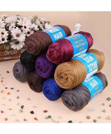 COOKOO 4 Roll Natural Black Brazilian Wool Hair Acrylic Yarn for African Crochet Hair - Jumbo Braids, Senegalese Twists, Faux Locs - 70G/Roll (1B) - Buy Online on GoSupps.com