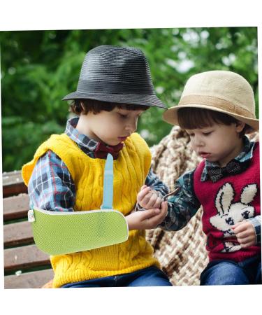FRCOLOR Arm Sling & Thumb Stabilizer - Adjustable Kickstand Shoulder Support for Kids & Adults - Ideal for Broken Arms & Elbow Injuries - Green - Buy Online on GoSupps.com