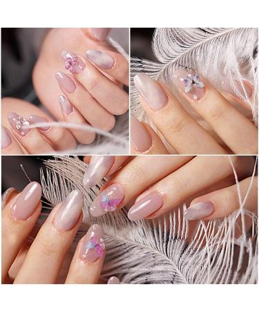 120 Pcs 3D Acrylic Butterfly Nail Charms | 24 Colors Nail Glitter Sets for Summer | Nail Art Decoration DIY Resin Mold Crafts - Buy Online on GoSupps.com