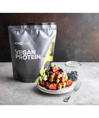 VIVO Vegan Protein Powder - 30 Servings of Plant-Based Dark Chocolate Protein (33.8 oz) - 0.7 oz Protein per Scoop - International Shipping Available - Buy Online on GoSupps.com