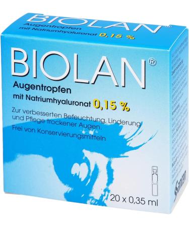 Biolan Eye Drops - 20x0.35 ml | Buy Internationally | Fast Shipping & Best Prices - Buy Online on GoSupps.com