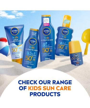 Nivea Sun Kids Swim and Play Sun Lotion 150ml - SPF 50+ Protection - Buy Online on GoSupps.com