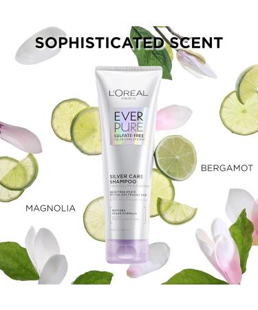 L'Oreal Paris EverPure Silver Care Conditioner - Sulfate Free Vegan Brightening & Nourishing for Gray/Silver Hair 8.5 Fl Oz | International Shipping Available - Buy Online on GoSupps.com