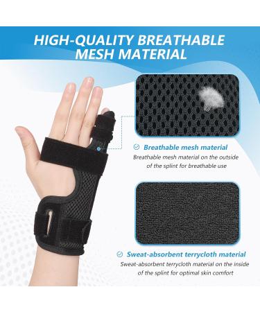 Joingood Adjustable Finger Rail - Small Finger & Wrist Track for Boxer Fractures Tendon Inflammation - Fits Left & Right Hand (M) - Buy Online on GoSupps.com