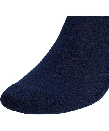 adidas Men's Athletic Cushioned Crew Socks 6-Pack - Large Cool Light Heather/Collegiate Navy/White - Buy Online on GoSupps.com
