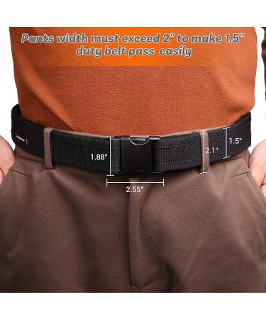 AIRSSON 1.5 inch Police Tactical Duty Belt with Quick Release Buckle - Strong Load Bearing Utility Belt for Official EDC Use - Buy Online on GoSupps.com