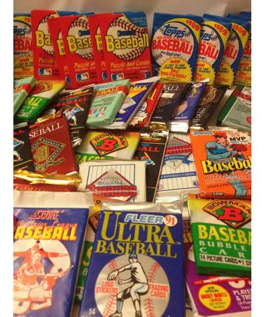 Lot of 60 Old Unopened Baseball Cards from Late 80s/Early 90s Packs - Buy Online on GoSupps.com