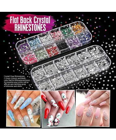 Nail Art Brushes, Dotting Tools & Design Kit with Butterfly Brush, Stickers, Foil & Rhinestones - Buy Online on GoSupps.com