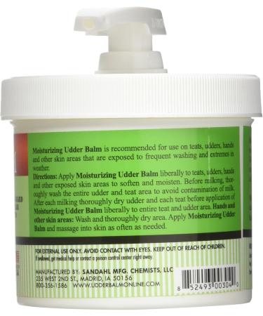 Happy Cow Moisturizing Udder Balm - 12oz Pump | Hydrating Skin Lotion for All | International Shipping Available - Buy Online on GoSupps.com