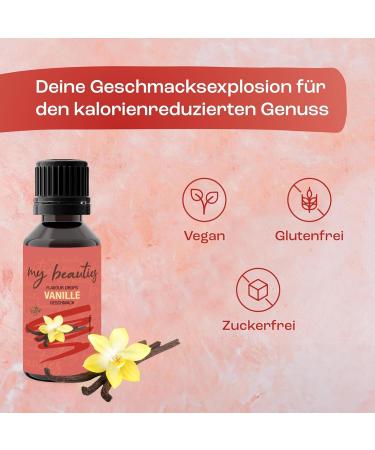 Buy My Beauties Vanilla Flavour Drops 30ml - Sugar-Free & Low-Calorie Aroma for Food - International Shipping Available - Buy Online on GoSupps.com