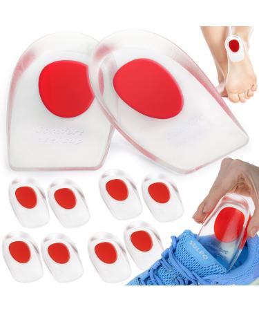 Sulpo 5 pairs gel - heel cushion - jet inserts against heel spur insert shoes - heel protection for shoes - gel insole men's women - heel pillow silicone 36 - 39 5 couples