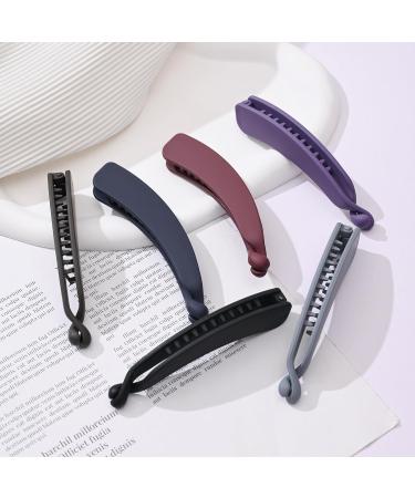 Eyegla 6-Piece Tall Banana Hair Clip Set Colorful Non-Slip Ponytail Holders for Thick Hair | Perfect for Women & Girls - Buy Online on GoSupps.com