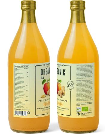 Eat Wholesome Organic Raw Apple Cider Vinegar with Ginger Turmeric with "La M re 1L " - Buy Online on GoSupps.com
