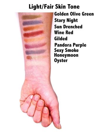 Pure Ziva Dark Starry Night Metallic Navy Blue Grey Silver Vegan Eyeshadow - Talc & Paraben Free - Buy Online on GoSupps.com