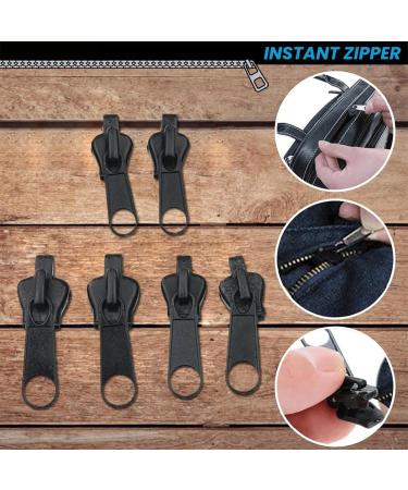 Removable Metal Zipper Repair Set - Zipper Pulls for Jackets Suitcases & Backpacks - Black - Buy Online on GoSupps.com