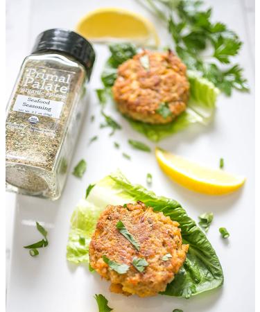 Primal Palate Organic Seafood Seasoning - Certified Organic, 2.1 oz Bottle - Buy Online on GoSupps.com