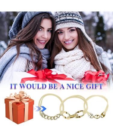Elastic Bracelet Hair Ties - Mesen 3PCS Hair Ties Bracelet with Gold Metal | Stylish Accessory for Hair and Wrist | Ideal for Outdoor Sports and Activities - Buy Online on GoSupps.com