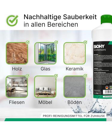Biohy Lubrication Soap 3x1L | Organic Floor Cleaner - Fast Acting & Strong Dirt Removal | Effective Against Aphids | Concentrated Floor Care Solution - Buy Online on GoSupps.com