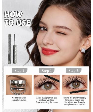 Iron Mascara Noir Marron Longue Dur e Waterproof 5D Curling Effet Washable Metal Wand Mascara Volume et Longueur R sistant aux Taches Hypoallerg nique Lash Extension Maquillage Femmes pour Yeux Noir+ Marron - Buy Online on GoSupps.com