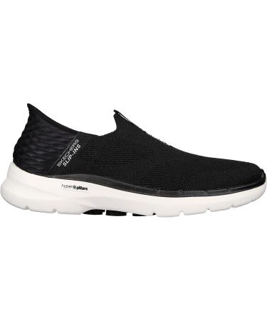 Skechers Men's Gowalk 6 Slip-ons | Athletic Walking Shoes with Memory Foam - Size 10 Black/White - Buy Online on GoSupps.com