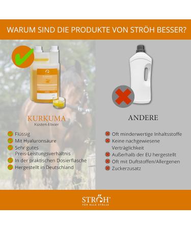 STR H Turmeric for Horses - 1L Dosing Bottle for Healthy Joints Cartilage & Ligament Support - Buy Online on GoSupps.com