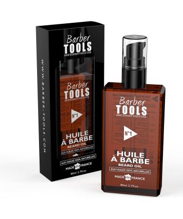 Beard Oil No. 1 (80 ml) 100% Natural Made in France Promotes Beard Growth Based on Castor Oil 7 Vegetable Oils & 3 Es - Buy Online on GoSupps.com