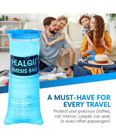 Hospital Vomit Bags - 24 Pack 1000ml Car Throw Up Bag - for Airsick Travel & Motion Sickness - Leak Resistant Medical Grade Puke Bag - Disposable Barf Bags Throw Up  Nausea - Buy Online on GoSupps.com