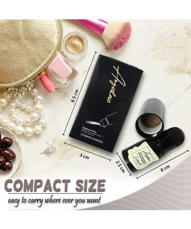 Dark Brown Eyebrow Stamp Stencil Kit | 24 Pc Brow Definer & Shaping Stencils Set - Buy Online on GoSupps.com